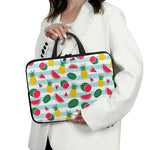 Cute Pineapple Watermelon Pattern Print Laptop Sleeve With Handle