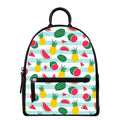 Cute Pineapple Watermelon Pattern Print Leather Backpack