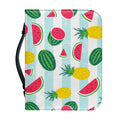 Cute Pineapple Watermelon Pattern Print Leather Bible Cover