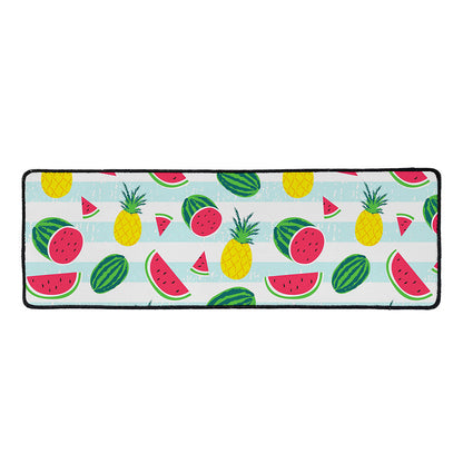 Cute Pineapple Watermelon Pattern Print Long Kitchen Mat