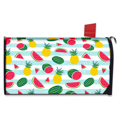 Cute Pineapple Watermelon Pattern Print Mailbox Cover