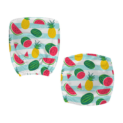 Cute Pineapple Watermelon Pattern Print Office Chair Cover