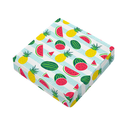 Cute Pineapple Watermelon Pattern Print Outdoor Seat Cushion Cover