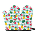 Cute Pineapple Watermelon Pattern Print Oven Mitts