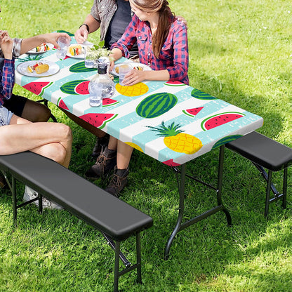 Cute Pineapple Watermelon Pattern Print Picnic Table Cover
