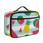 Cute Pineapple Watermelon Pattern Print Portable Lunch Bag