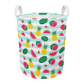 Cute Pineapple Watermelon Pattern Print Round Laundry Basket