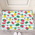 Cute Pineapple Watermelon Pattern Print Rubber Doormat