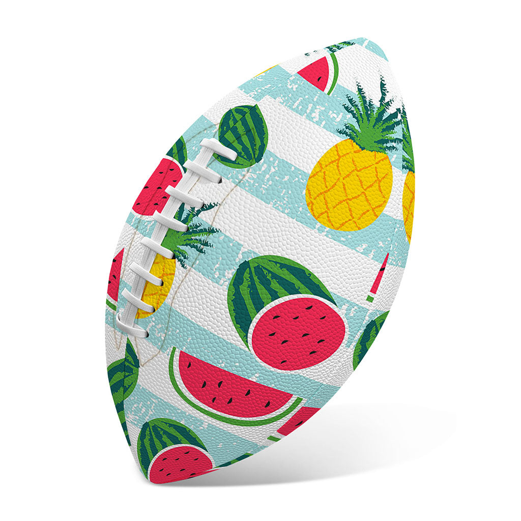 Cute Pineapple Watermelon Pattern Print Rugby Ball