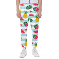 Cute Pineapple Watermelon Pattern Print Joggers