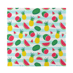 Cute Pineapple Watermelon Pattern Print Silk Bandana