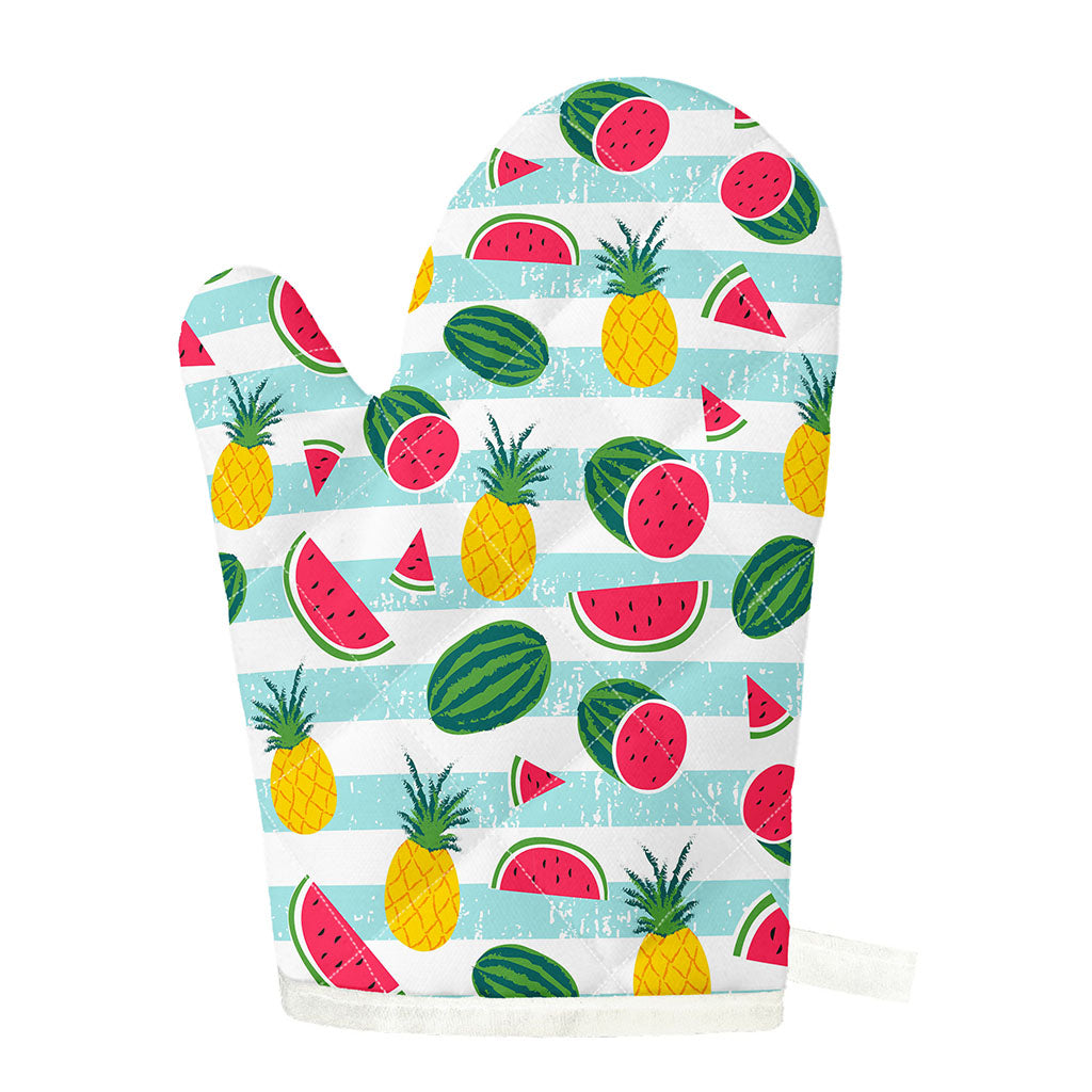 Cute Pineapple Watermelon Pattern Print Single Oven Mitt