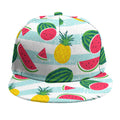 Cute Pineapple Watermelon Pattern Print Snapback Cap