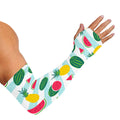 Cute Pineapple Watermelon Pattern Print Sun Protection Arm Sleeves