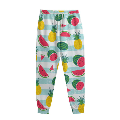 Cute Pineapple Watermelon Pattern Print Sweatpants