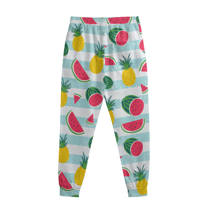 Cute Pineapple Watermelon Pattern Print Sweatpants