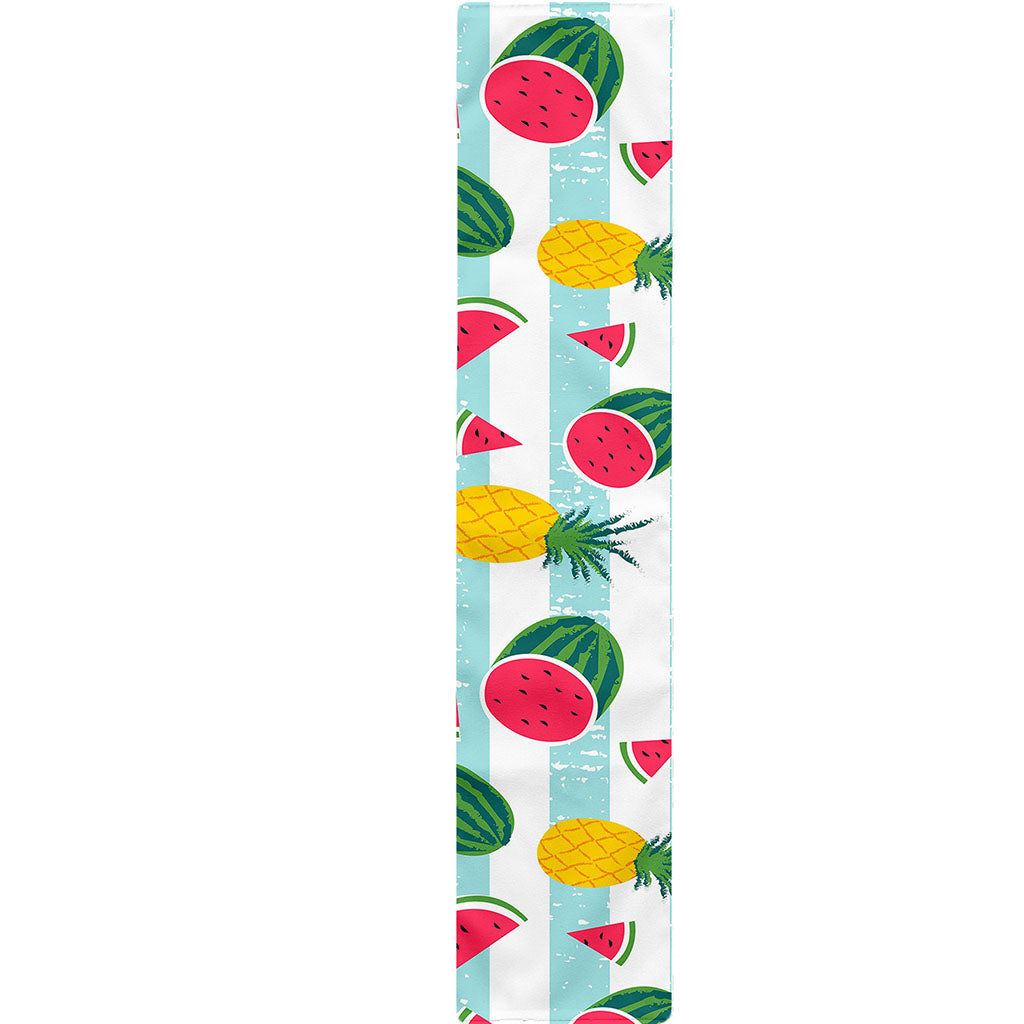 Cute Pineapple Watermelon Pattern Print Table Runner