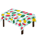 Cute Pineapple Watermelon Pattern Print Tablecloth