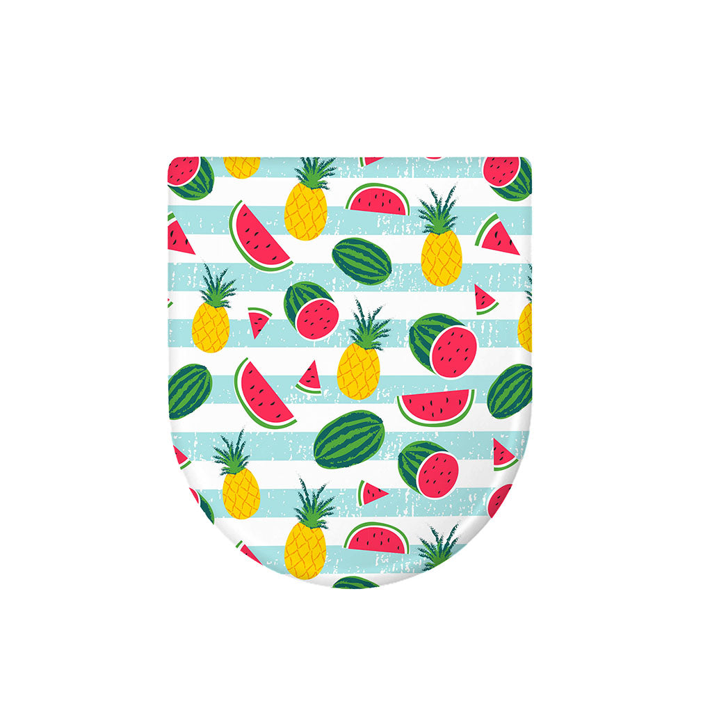Cute Pineapple Watermelon Pattern Print Toilet Lid Cover
