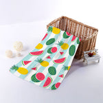 Cute Pineapple Watermelon Pattern Print Towel