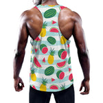 Cute Pineapple Watermelon Pattern Print Training Tank Top
