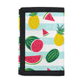 Cute Pineapple Watermelon Pattern Print Trifold Wallet
