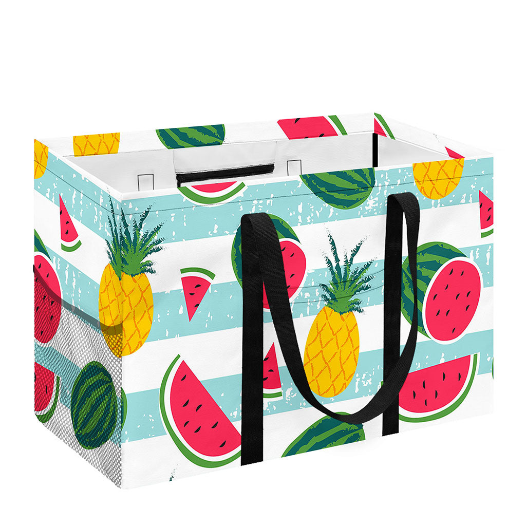 Cute Pineapple Watermelon Pattern Print Utility Tote Bag