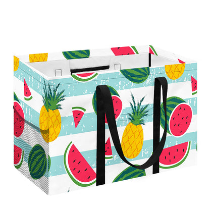 Cute Pineapple Watermelon Pattern Print Utility Tote Bag