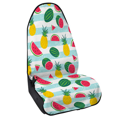 Cute Pineapple Watermelon Pattern Print Waterproof Car Seat Cover