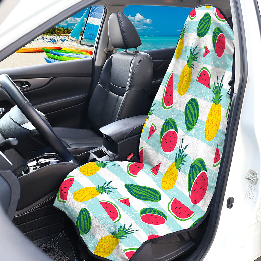 Cute Pineapple Watermelon Pattern Print Waterproof Car Seat Cover