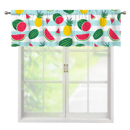 Cute Pineapple Watermelon Pattern Print Window Valance