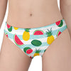 Cute Pineapple Watermelon Pattern Print Women's Panties