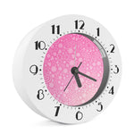 Cute Pink Breast Cancer Pattern Print Alarm Clock