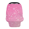 Cute Pink Breast Cancer Pattern Print Baby Seat Cover