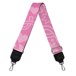 Cute Pink Breast Cancer Pattern Print Bag Strap