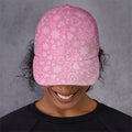 Cute Pink Breast Cancer Pattern Print Baseball Cap