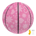 Cute Pink Breast Cancer Pattern Print Basketball