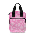 Cute Pink Breast Cancer Pattern Print Bible Tote Bag