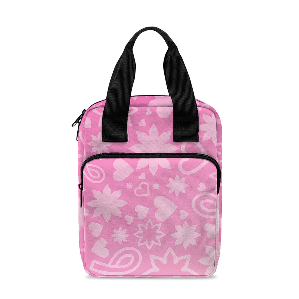 Cute Pink Breast Cancer Pattern Print Bible Tote Bag