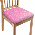Cute Pink Breast Cancer Pattern Print Chair Cushion Cover