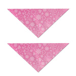 Cute Pink Breast Cancer Pattern Print Dog Bandana