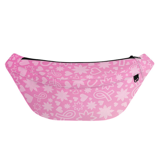 Cute Pink Breast Cancer Pattern Print Fanny Pack
