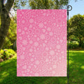 Cute Pink Breast Cancer Pattern Print Garden Flag