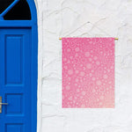 Cute Pink Breast Cancer Pattern Print Garden Flag