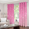 Cute Pink Breast Cancer Pattern Print Grommet Curtains