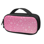Cute Pink Breast Cancer Pattern Print Insulin Cooler Travel Case