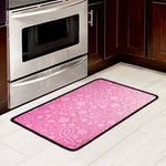 Cute Pink Breast Cancer Pattern Print Kitchen Mat
