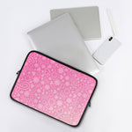 Cute Pink Breast Cancer Pattern Print Laptop Sleeve