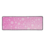 Cute Pink Breast Cancer Pattern Print Long Kitchen Mat