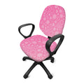 Cute Pink Breast Cancer Pattern Print Office Chair Cover
